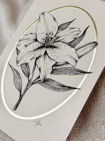 Lily postcard
